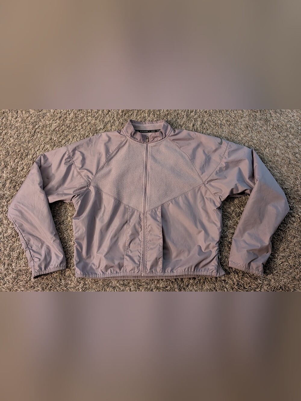 Nike Run Division Purple Smoke Full Zip Running Jacket Women's L